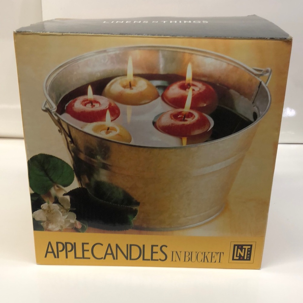 Linens-N-Things Apple Candles in Bucket